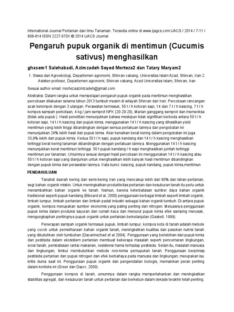 jurnal fisiologi tumbuhan