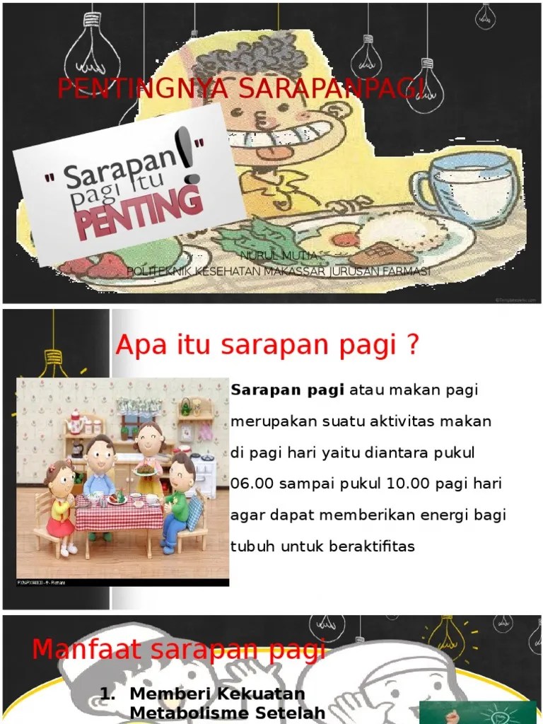 Ikm Pentingnya Sarapan Pagi | PDF