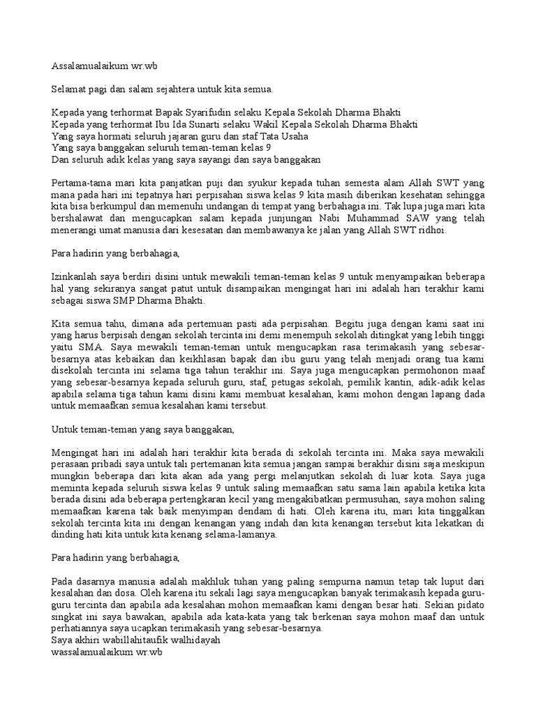 33 Kata Kata Perpisahan Sekolah Untuk Guru Dan Adik Kelas - Kata Mutiara