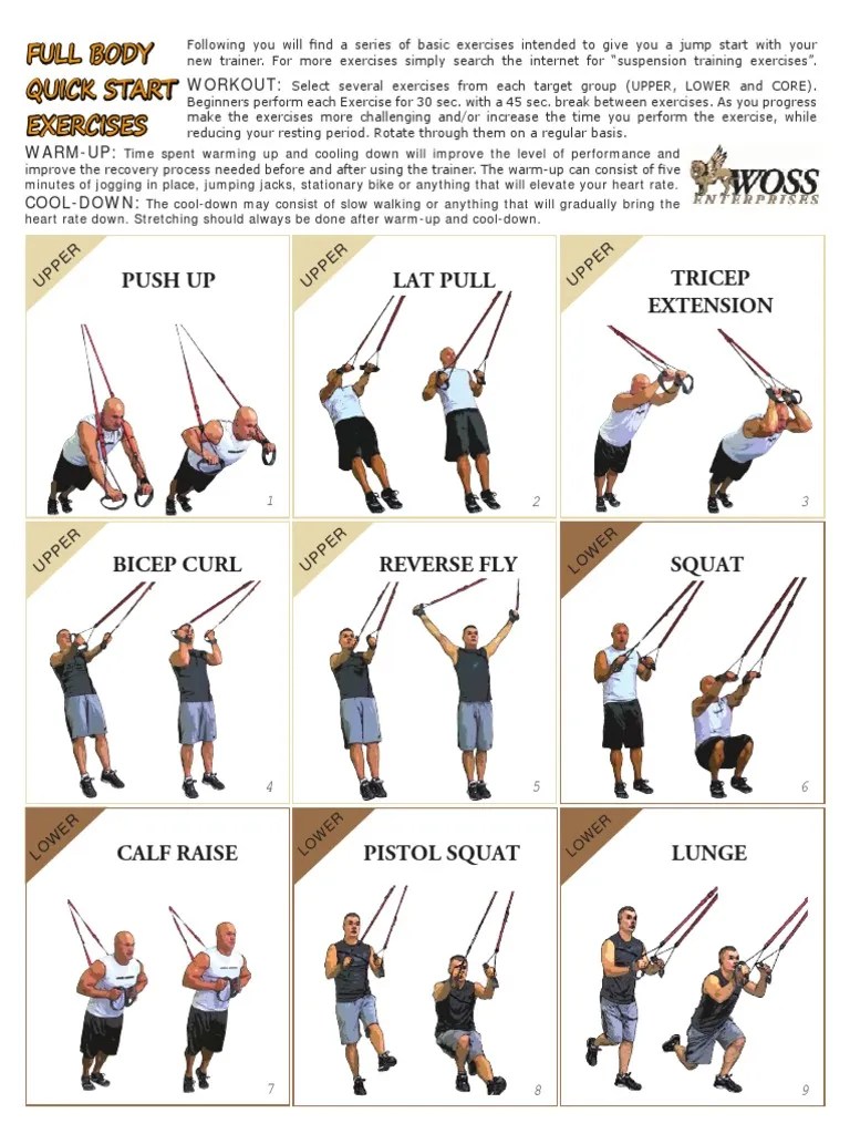 WOSS Trainer Exercise Sheet Physical Exercise Recreation