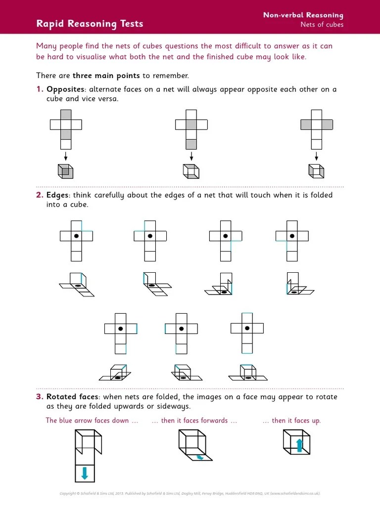 Nonverbal Reasoning Nets of Cubes PDF PDF
