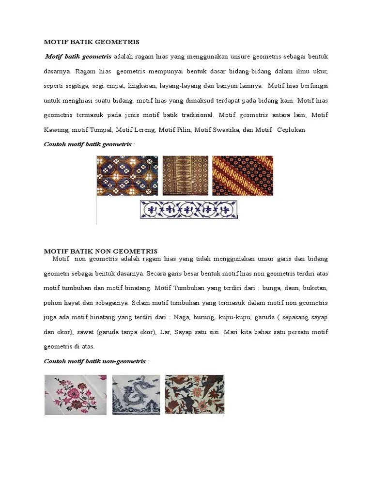 Koleksi gambar batik motif corak batik terlengkap Indonesia Motif