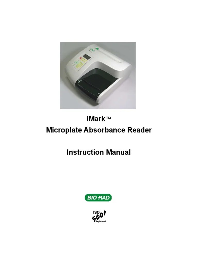 IMark Microplate Absorbance Reader Reference Range