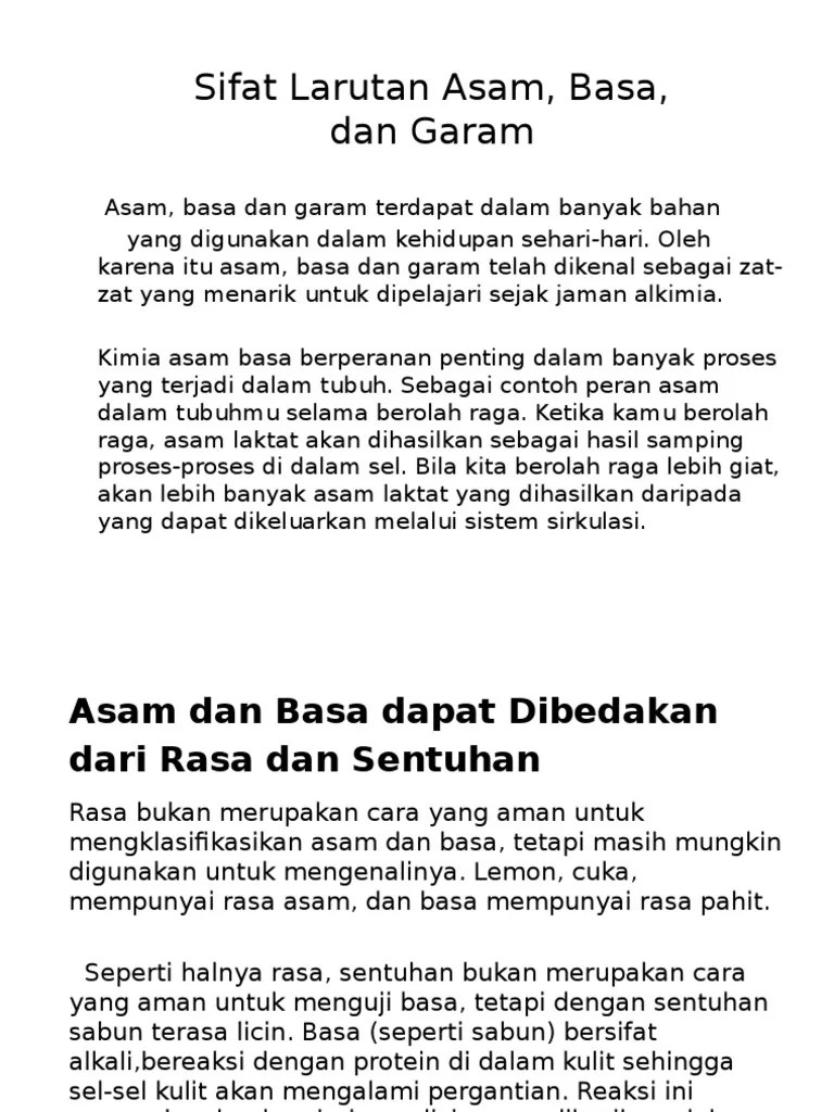 Asam Basa Garam | PDF