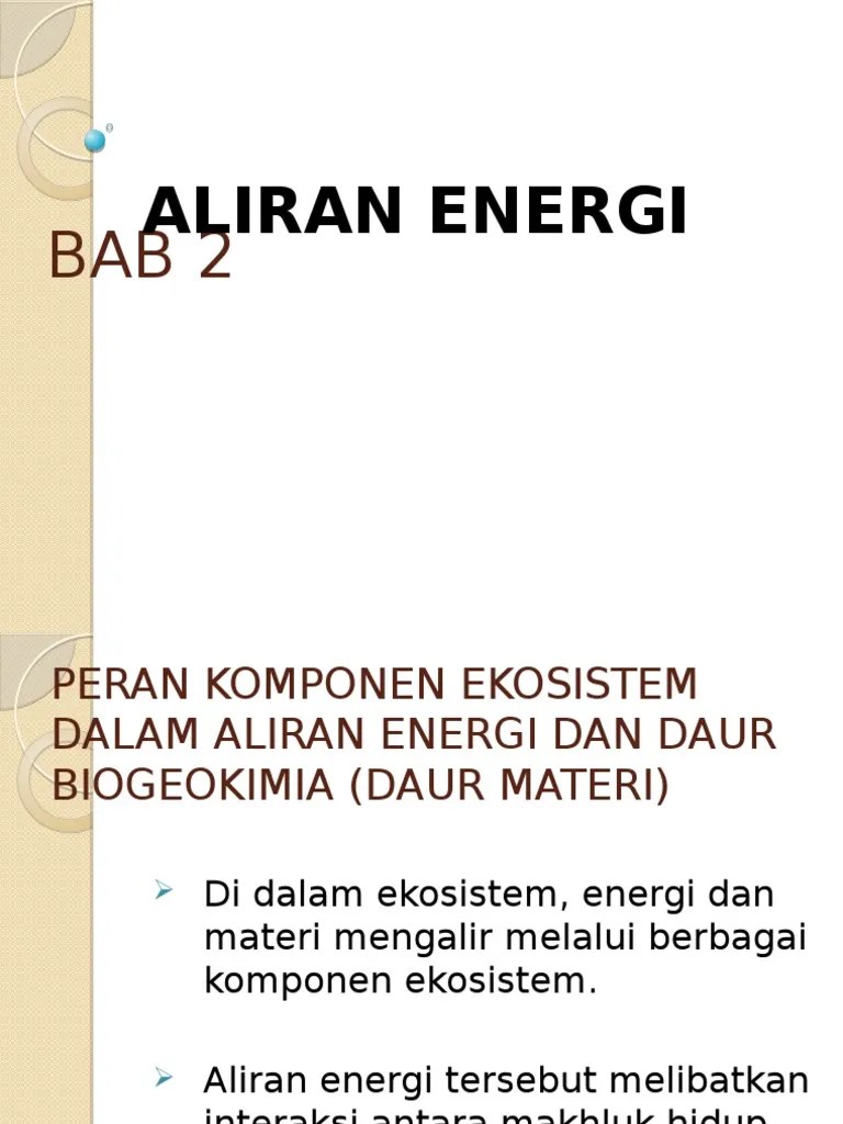 Aliran Energi Ppt