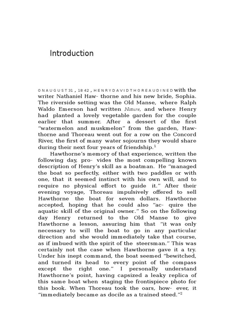 Book Excerpt 'The Boatman' PDF Walden Henry David Thoreau