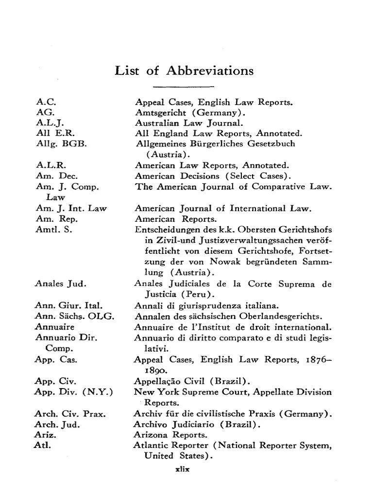 01FList of Abbreviations Comparative Law Justice
