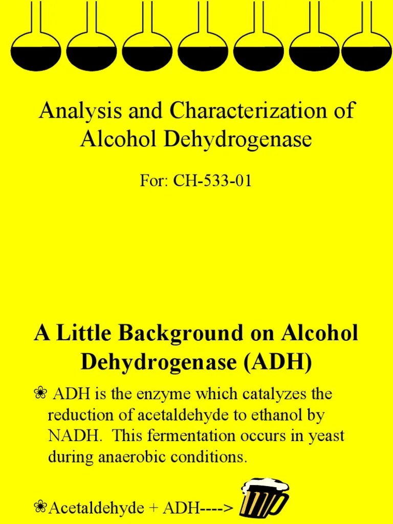 Yeast Alcohol Dehydrogenase Chemistry Physical Sciences