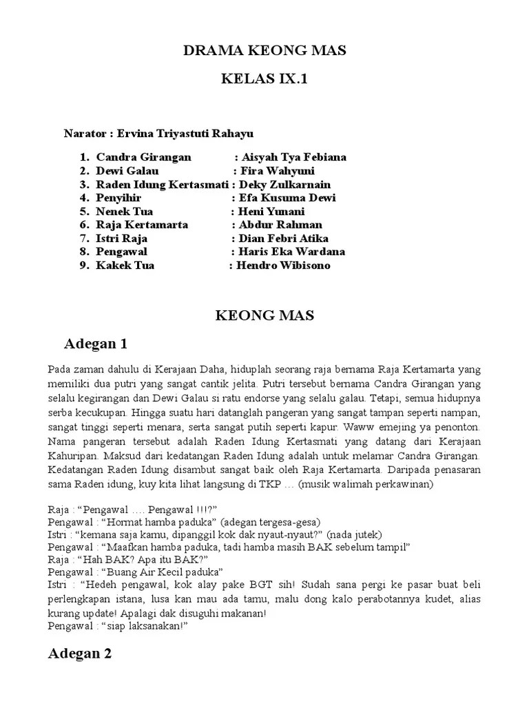 Aistafiana (Drama Keong Mas) | PDF