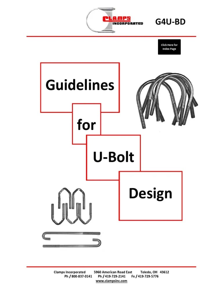 UBolt Design PDF PDF Screw Strength Of Materials