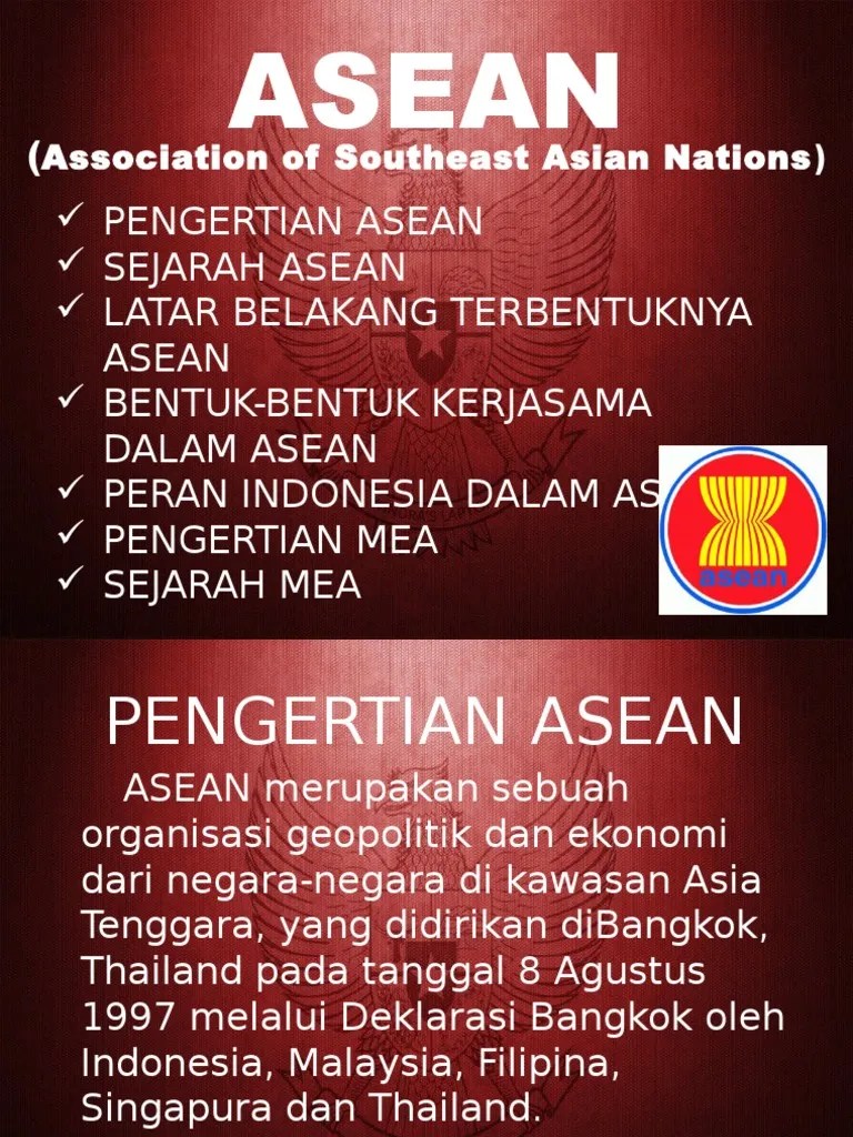 Latar Belakang Terbentuknya Asean Economic Community Seputar Bentuk