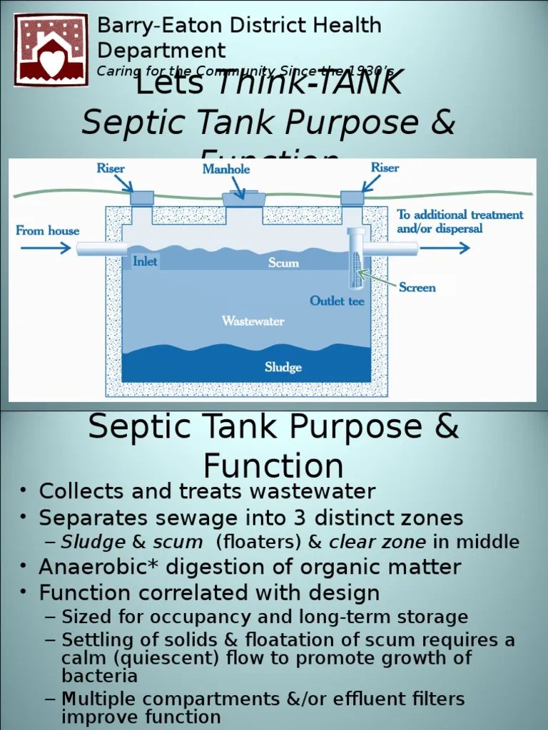 Septic Tank Purpose _ Function.ppt Septic Tank Sewage Treatment