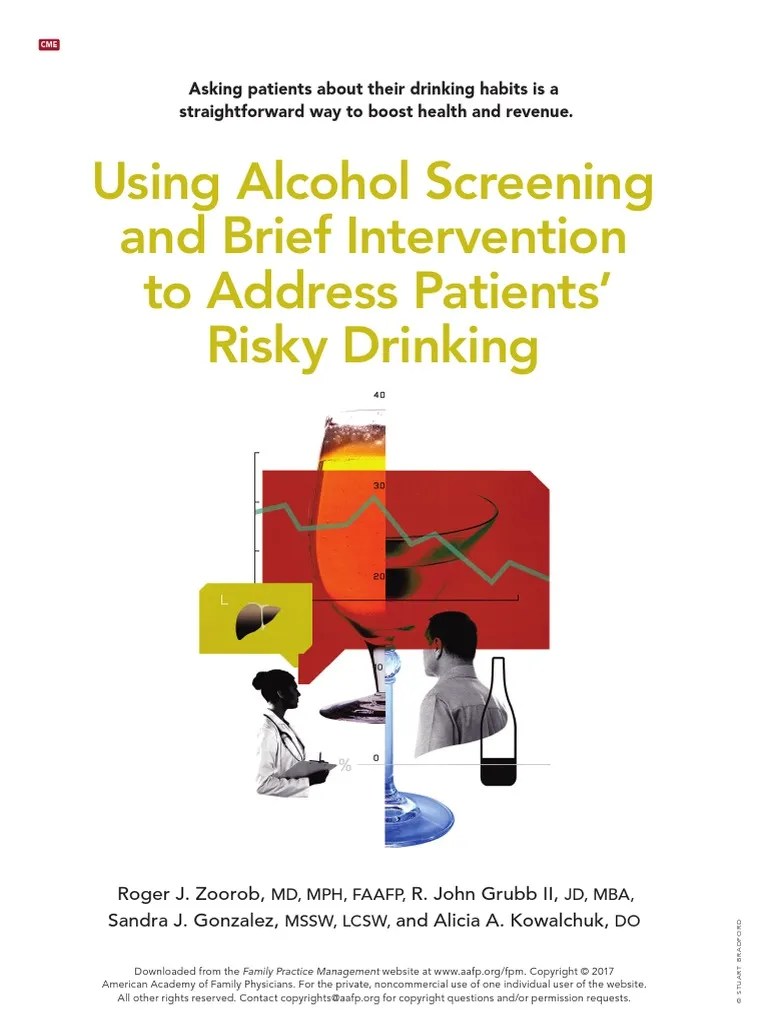 Using Alcohol Screening and Brief Intervention to Address Patients
