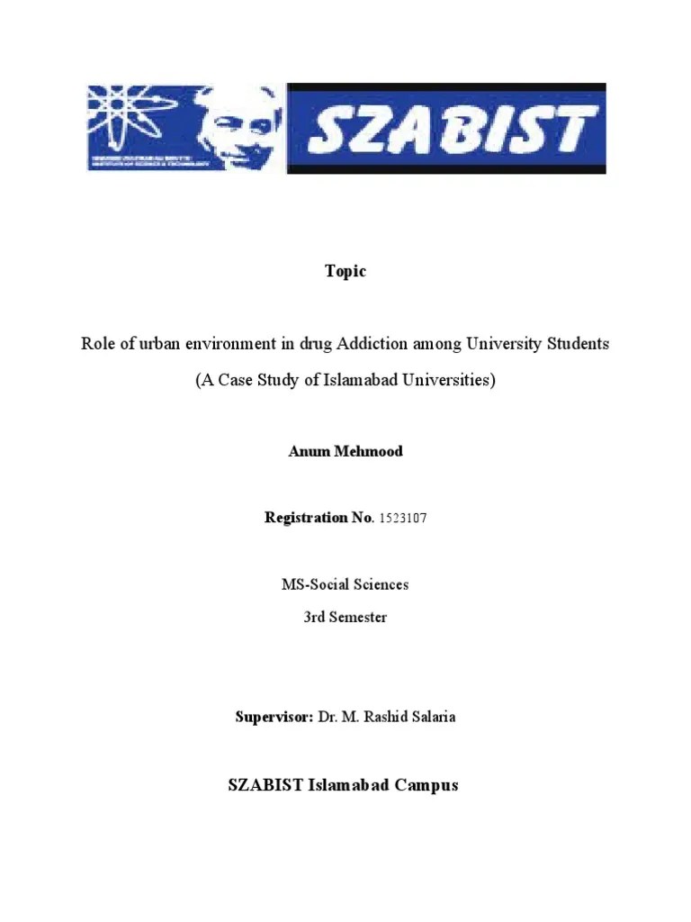 Anum Report Substance Abuse Psychoactive Drugs