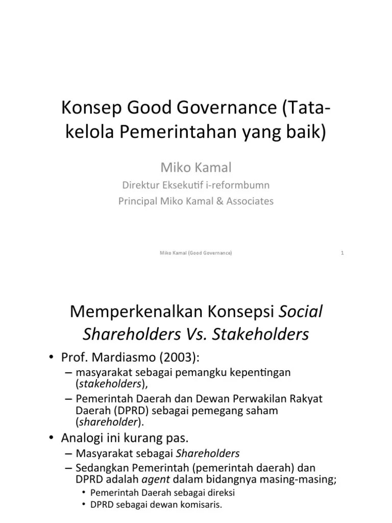 1 Konsep Good Governance PDF
