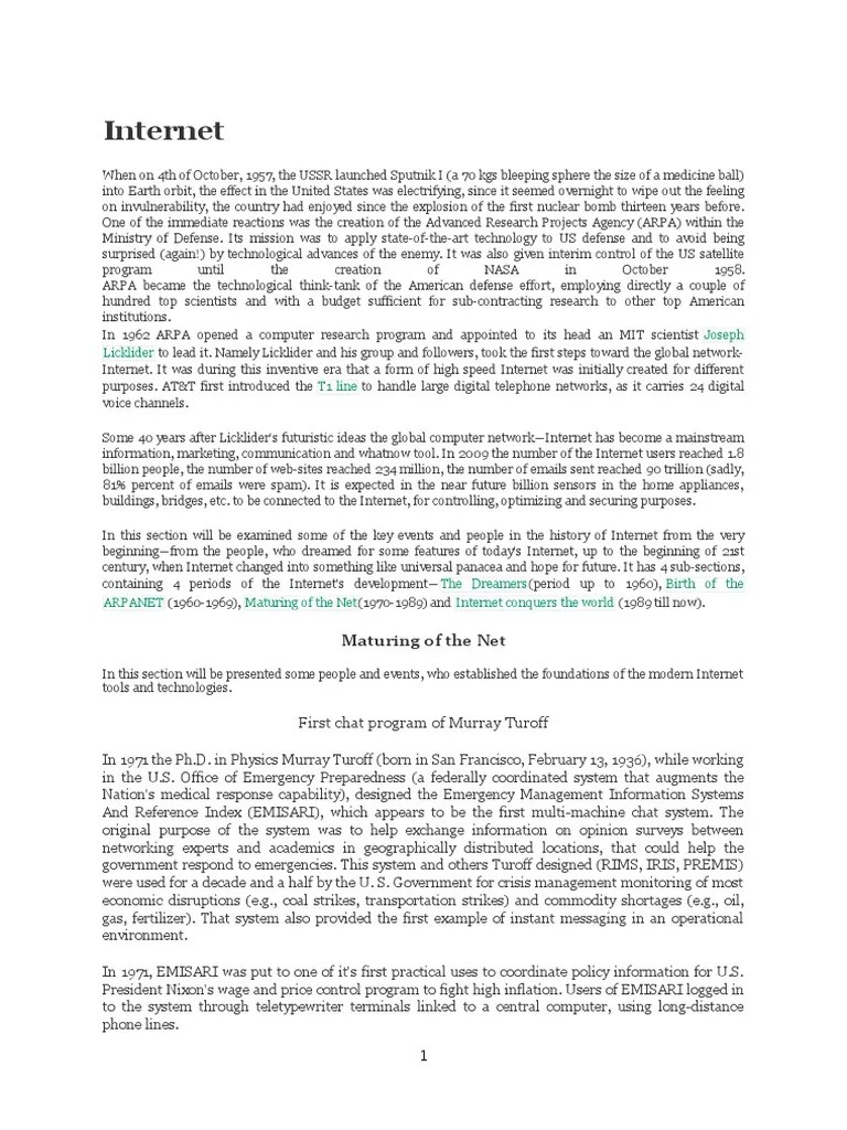 History PDF Protocol Suite World Wide Web