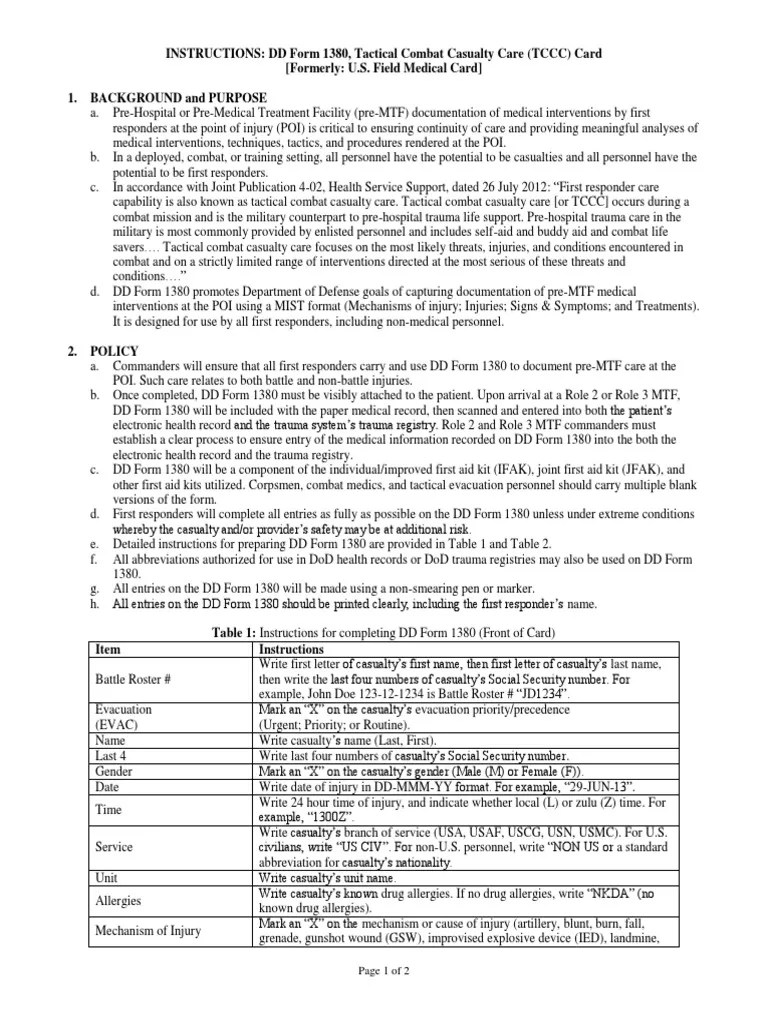 DD 1380 FIELD MEDICAL CARD PDF
