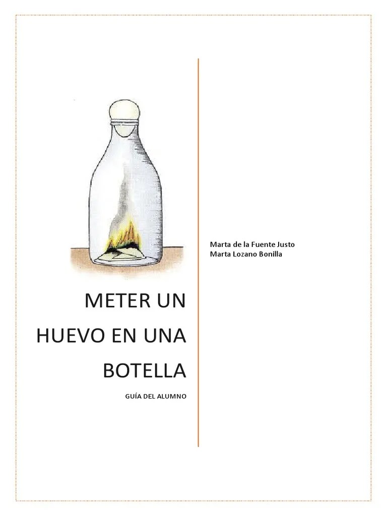 Cómo Meter Un Huevo en Una Botella Guía Del Alumno PDF Agua