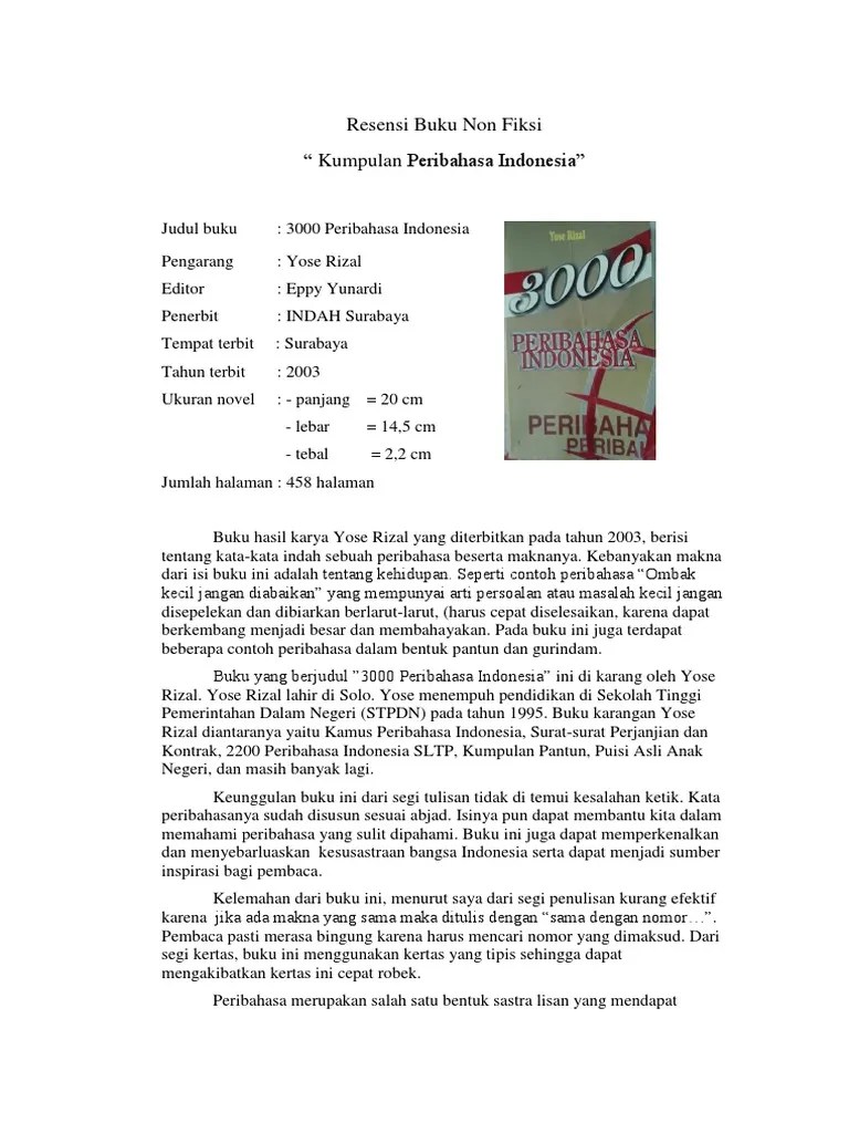 Resensi Buku Non Fiksi | PDF