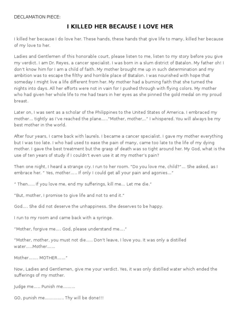Short Declamation Piece Tagalog Anti Vuvuzela