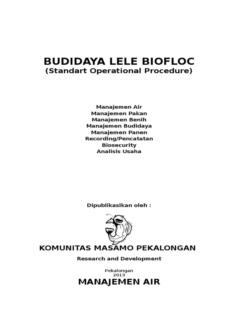 3.4. SOP_Pembesaran Lele Biofloc 165