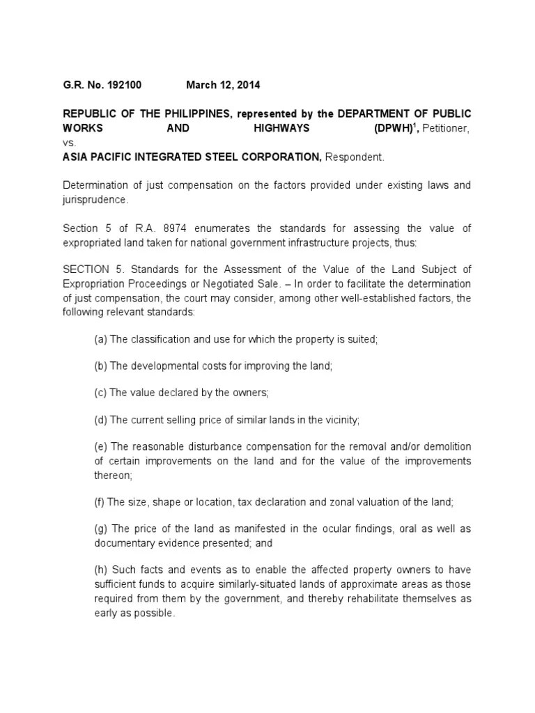 Just Compensation PDF Real Estate Appraisal Just Compensation