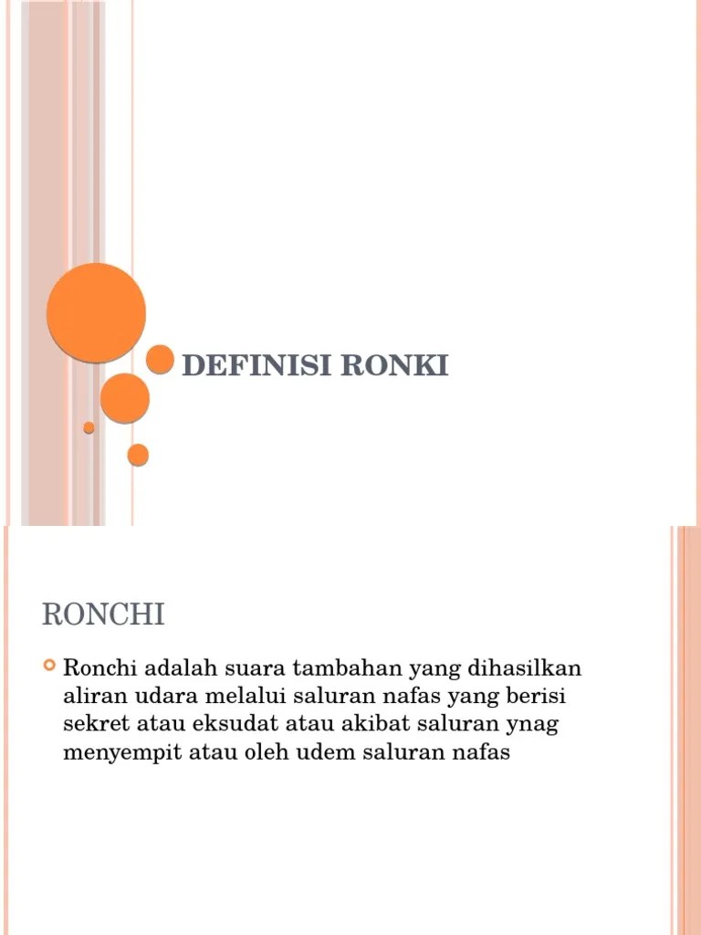 Definisi Ronki | PDF