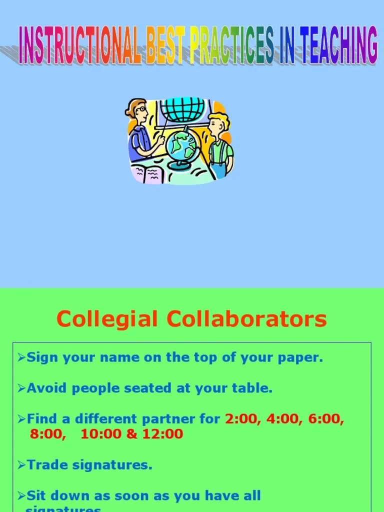 Instructional Best Practices in Teaching.ppt Educational Psychology