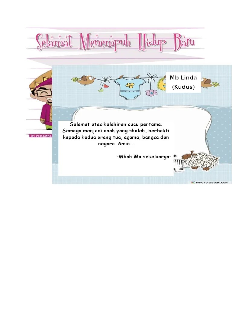 Ucapan Selamat Untuk Kelahiran Cucu Pertama Kumpulan Kata