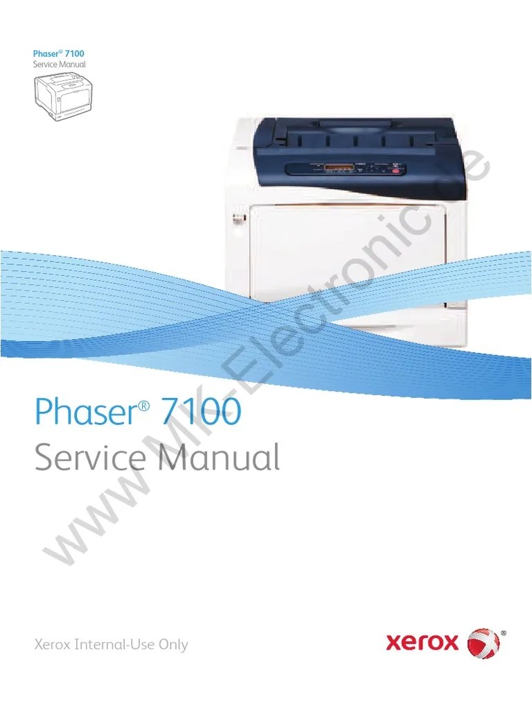 Phaser 7100 | PDF | Gear | Manufactured Goods