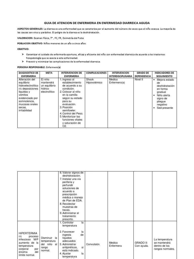 Guia de Atencion de Enfermeria en Enfermedad Diarreica