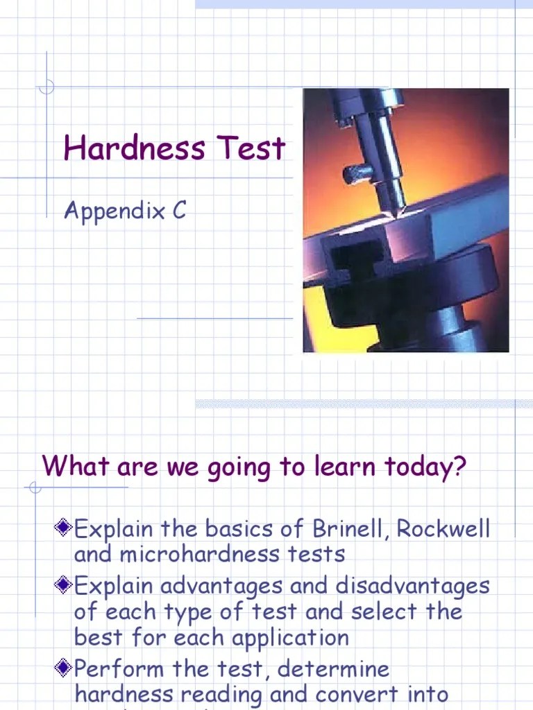 Hardness Test PDF Hardness Building Engineering