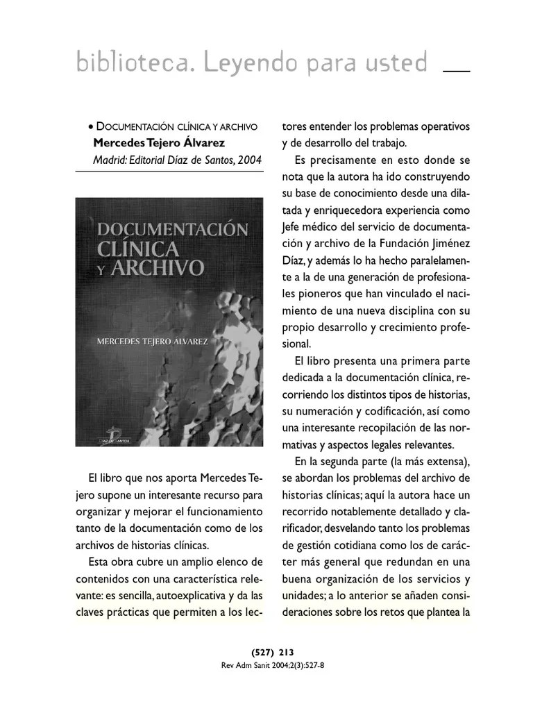 Documentacion Clinica y Archivo – UDM – Facultad de Enfermería