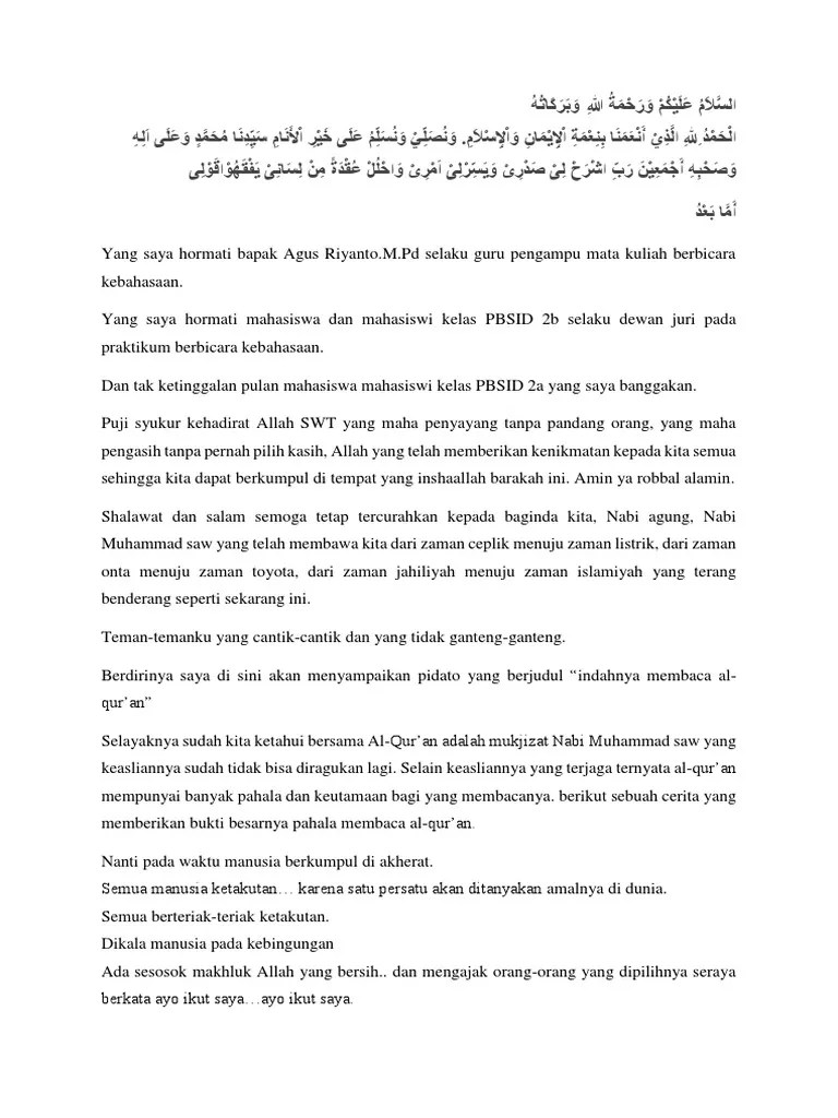 Pembukaan Pidato Lucu Bikin Ngakak – Tulisan