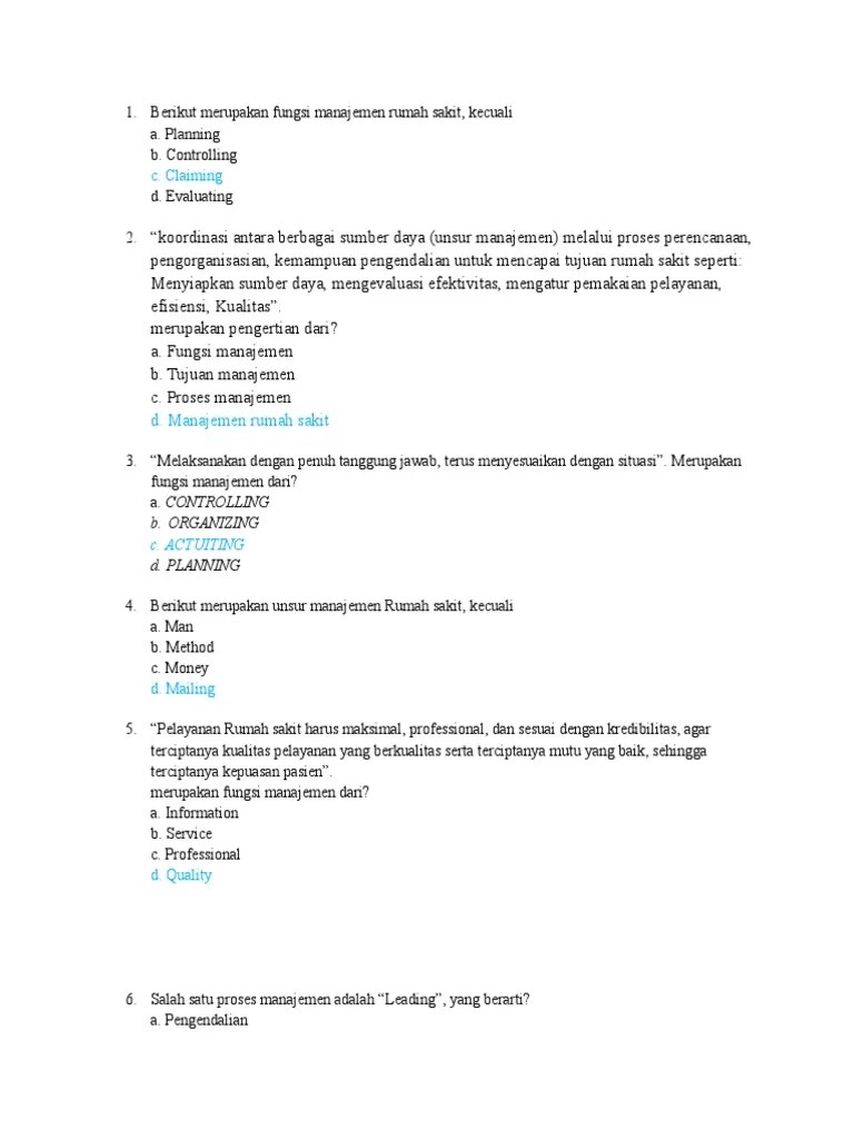 Contoh Soal Tes Tulis Masuk Rumah Sakit Untuk Perawat Pdf Dikdasmen