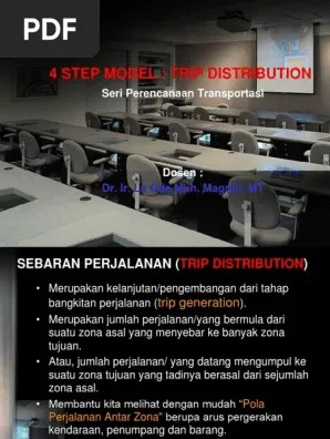 Materi Kuliah - 7 (Trip Distribution) | PDF