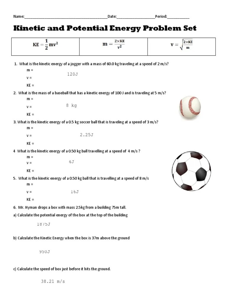 Potential Energy 2Answers Potential Energy