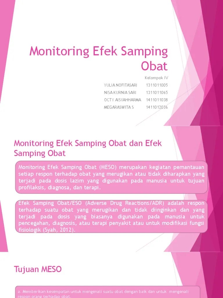 Monitoring Efek Samping Obat
