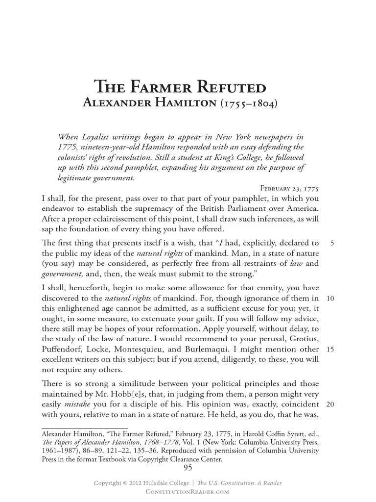 The Farmer Refuted PDF Natural And Legal Rights Natural Law