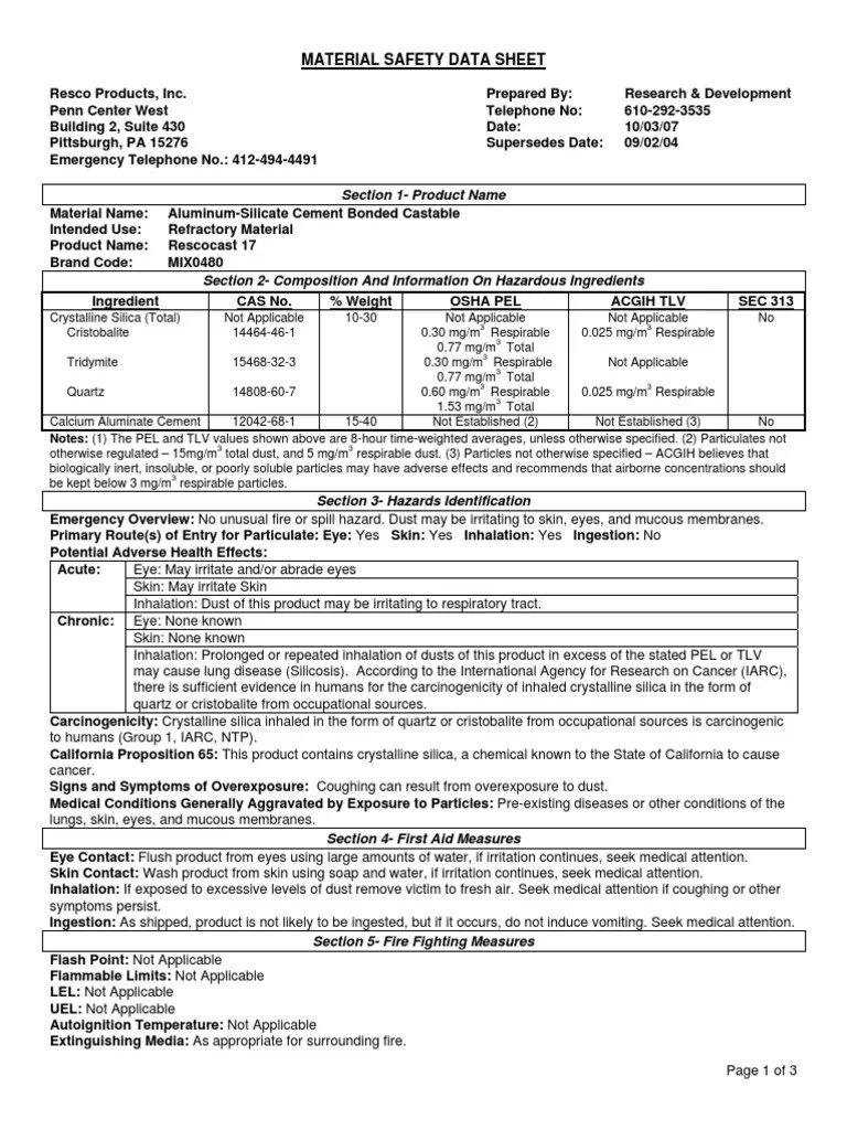 Safety Data Sheet (SDS) Search Halliburton