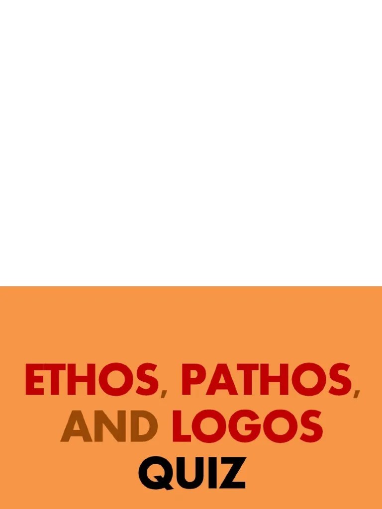 Ethos, Pathos, Logos Quiz (Picture Presentation)