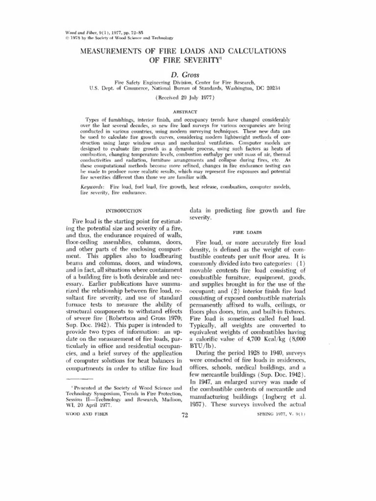 Fire Load Calculation.pdf Combustion Structural Load