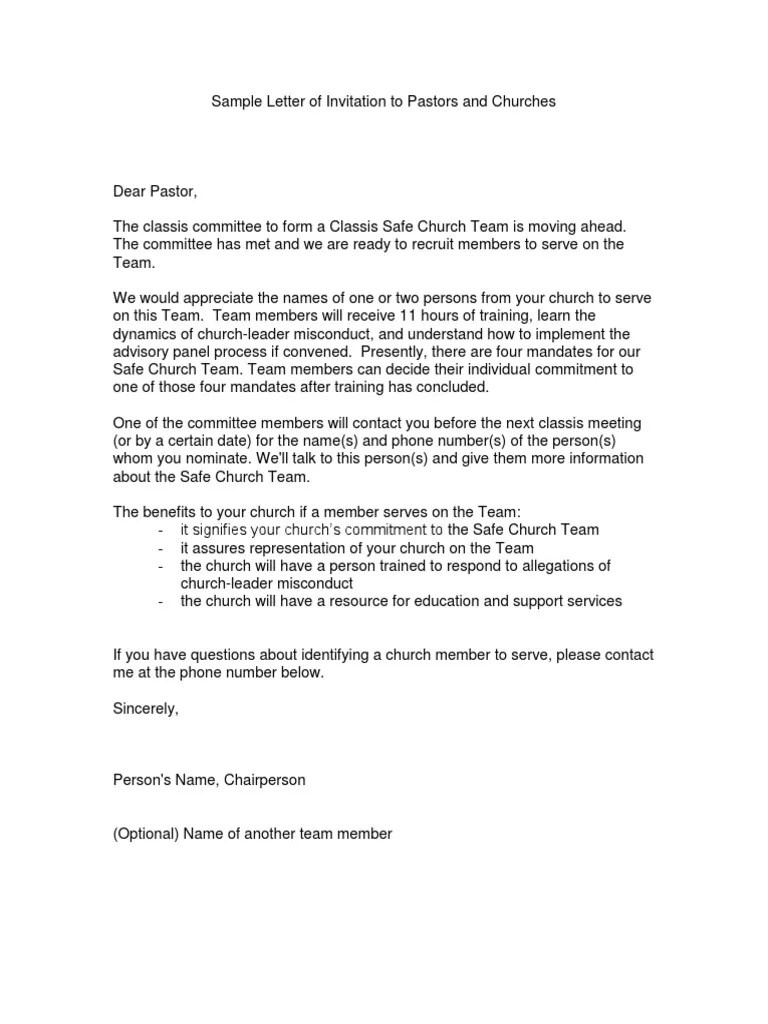 Sample Letters of Invitation Government Politics
