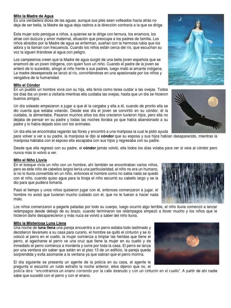 5 Mitos 5 Leyendas 5 Rimas 5 Fabulas