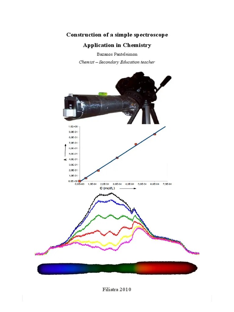 Construction of A Simple Spectroscope Application in Chemistry PDF