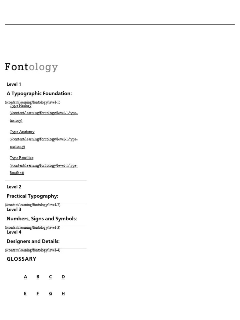 Type Classifications Fonts PDF Serif Sans Serif