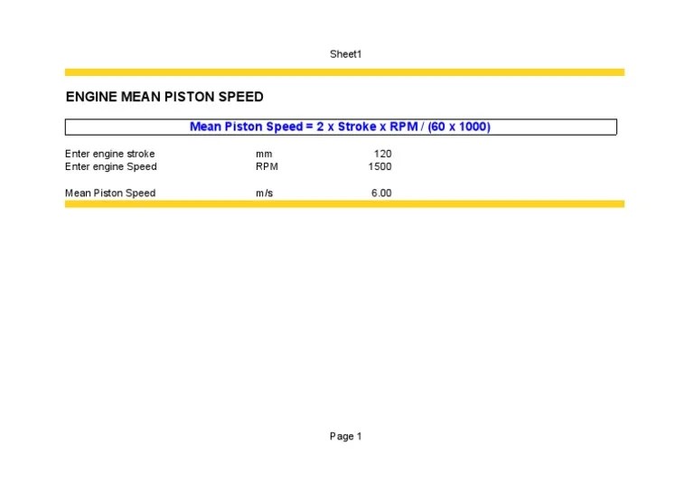 Engine Mean Piston Speed Calc PDF