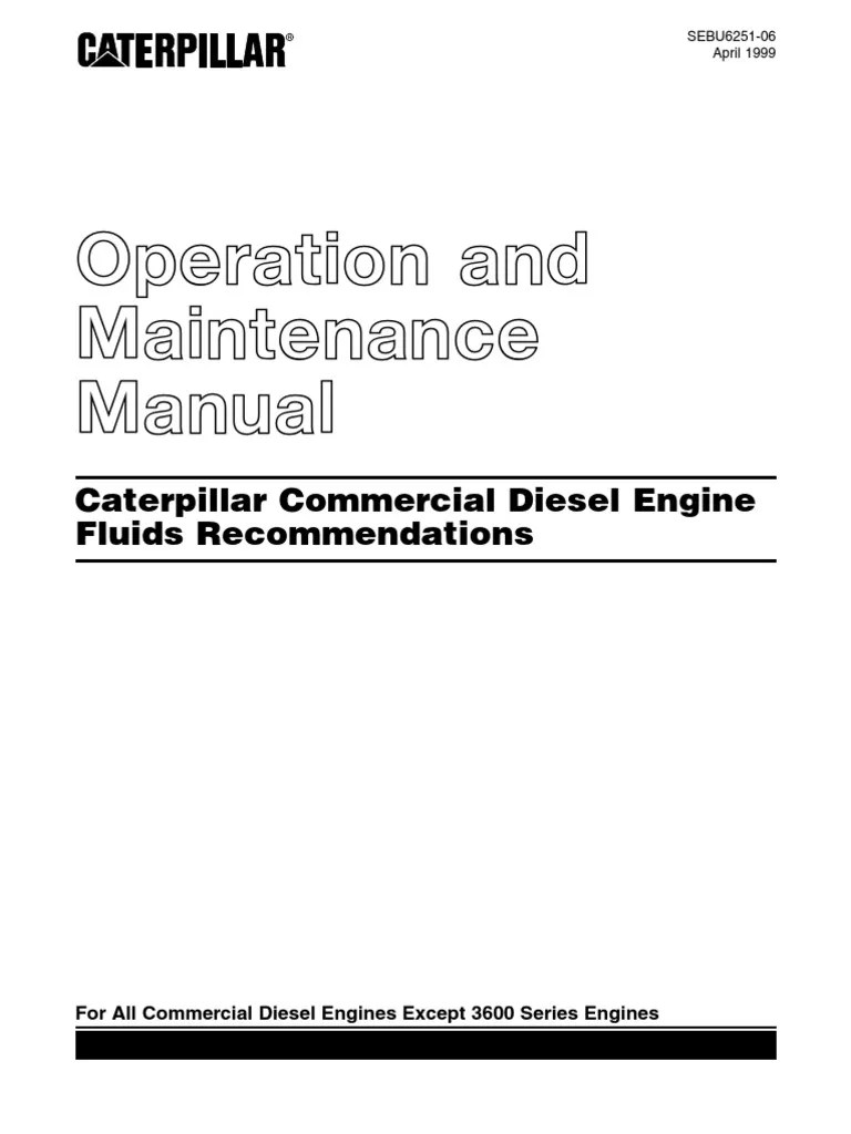 Caterpillar Operation and Maintenance Manual | PDF