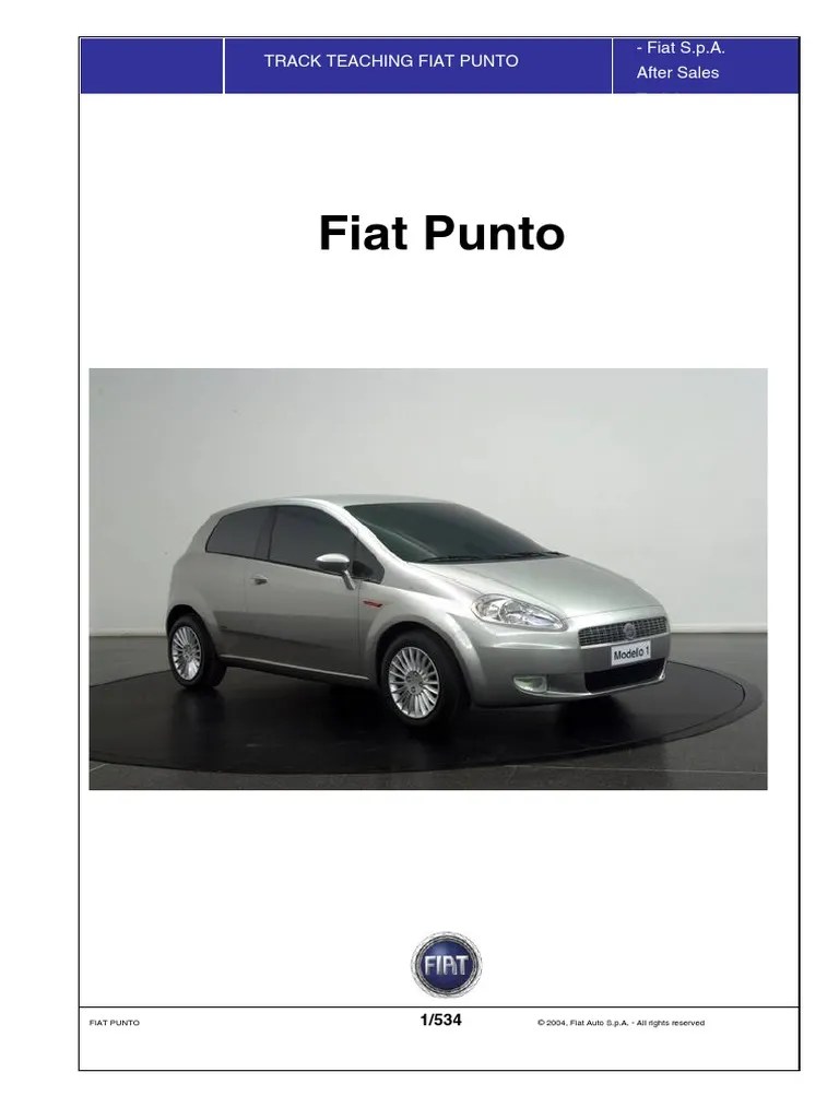 2004 Fiat Punto Owners Manual