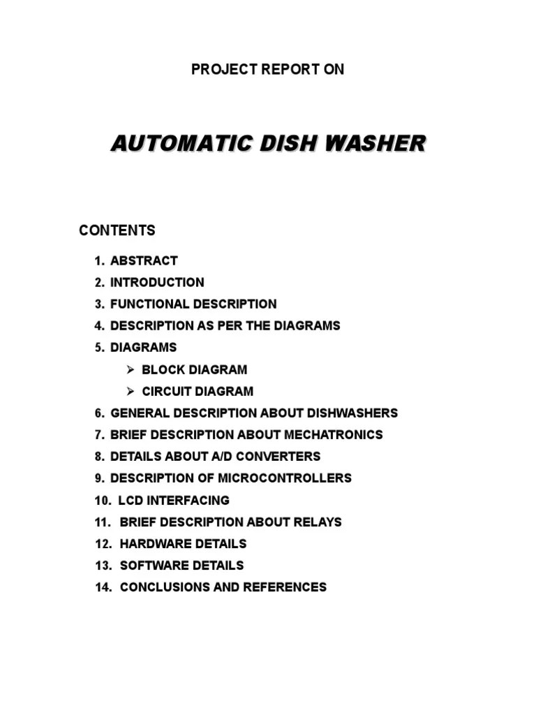 Maintaining Constant Hot Water Temperature for Automatic Dish Washing